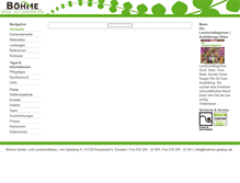Tablet Screenshot of boehme-galabau.de